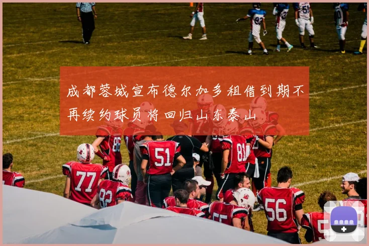成都蓉城宣布德尔加多租借到期不再续约球员将回归山东泰山